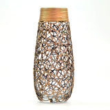 Glass Vase For Home And Office Decor Gold Hand Painted