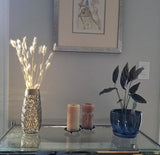 Glass Vase For Home And Office Decor Gold Hand Painted