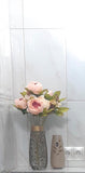 Glass Vase For Home And Office Decor Gold Hand Painted