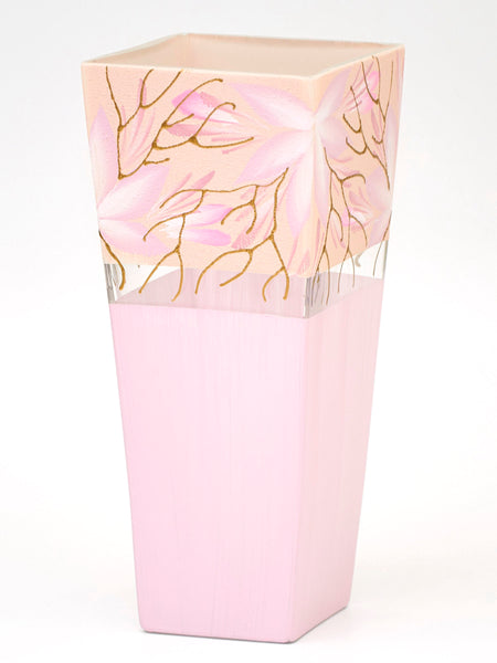 Glass Vase For Home Decor, Modern, Ideal Shelf Décor, Table Décor, Bookshelf, Mantle, PINK
