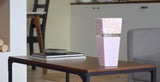 Glass Vase For Home Decor, Modern, Ideal Shelf Décor, Table Décor, Bookshelf, Mantle, PINK