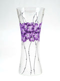 Flower Glass Vase for Home Decor, Wedding or Gift - Height 11.81 inch, width 4.72 inch