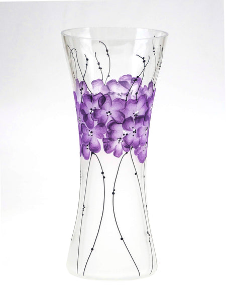 Flower Glass Vase for Home Decor, Wedding or Gift - Height 11.81 inch, width 4.72 inch