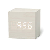 New Qualified Digital Wooden LED Alarm Clock Wood Retro Glow Clock Desktop Table Decor Voice Control Snooze Function Desk Tools