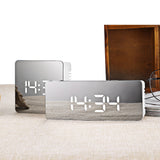 Alarm Clocks - Modern LED Mirror Alarm Clock Digital Snooze Table Clock