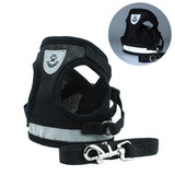 Reflective Safety Dog And Cat Harness With Leash